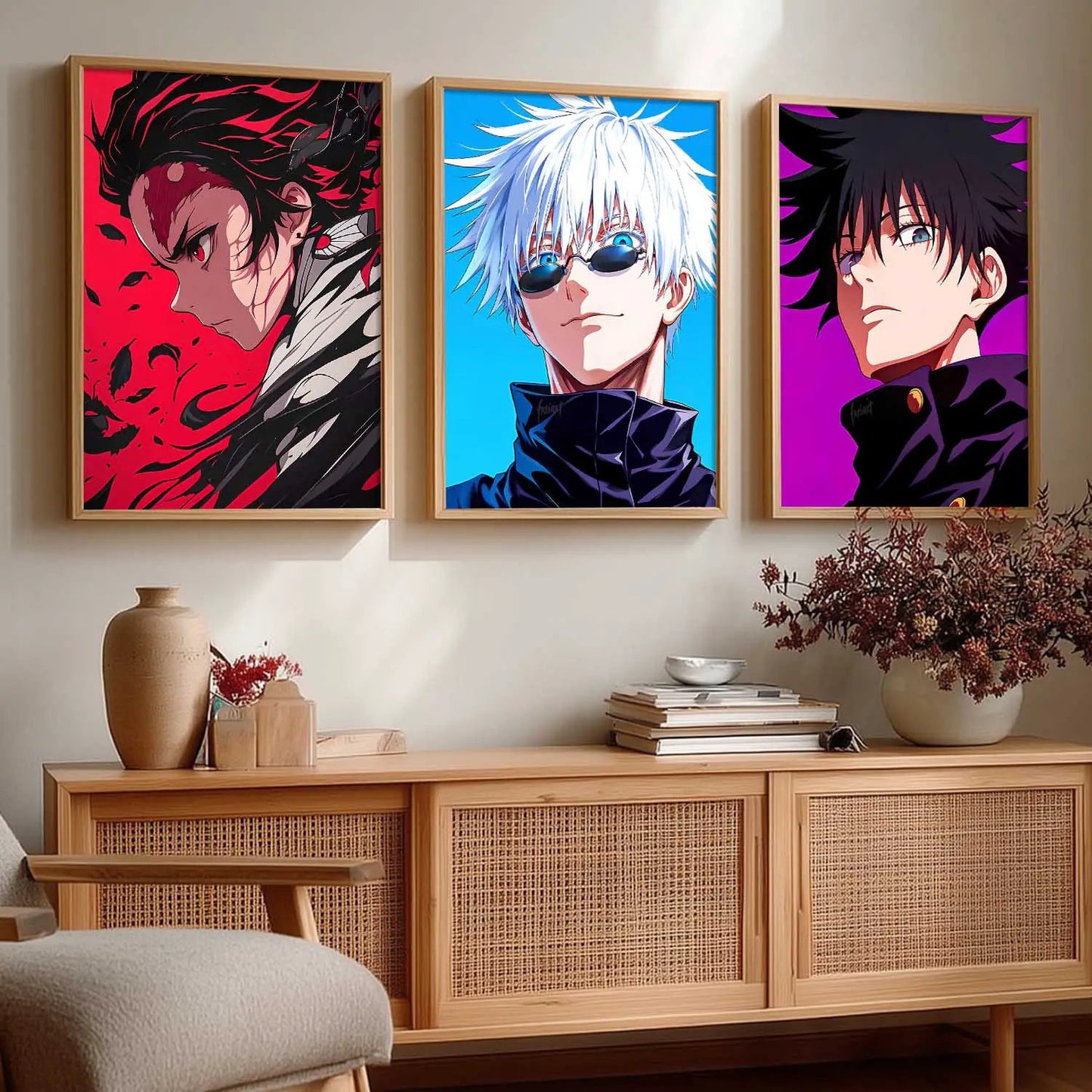 Japanese  Anime Wall Art Paintings for Living Room Bedroom