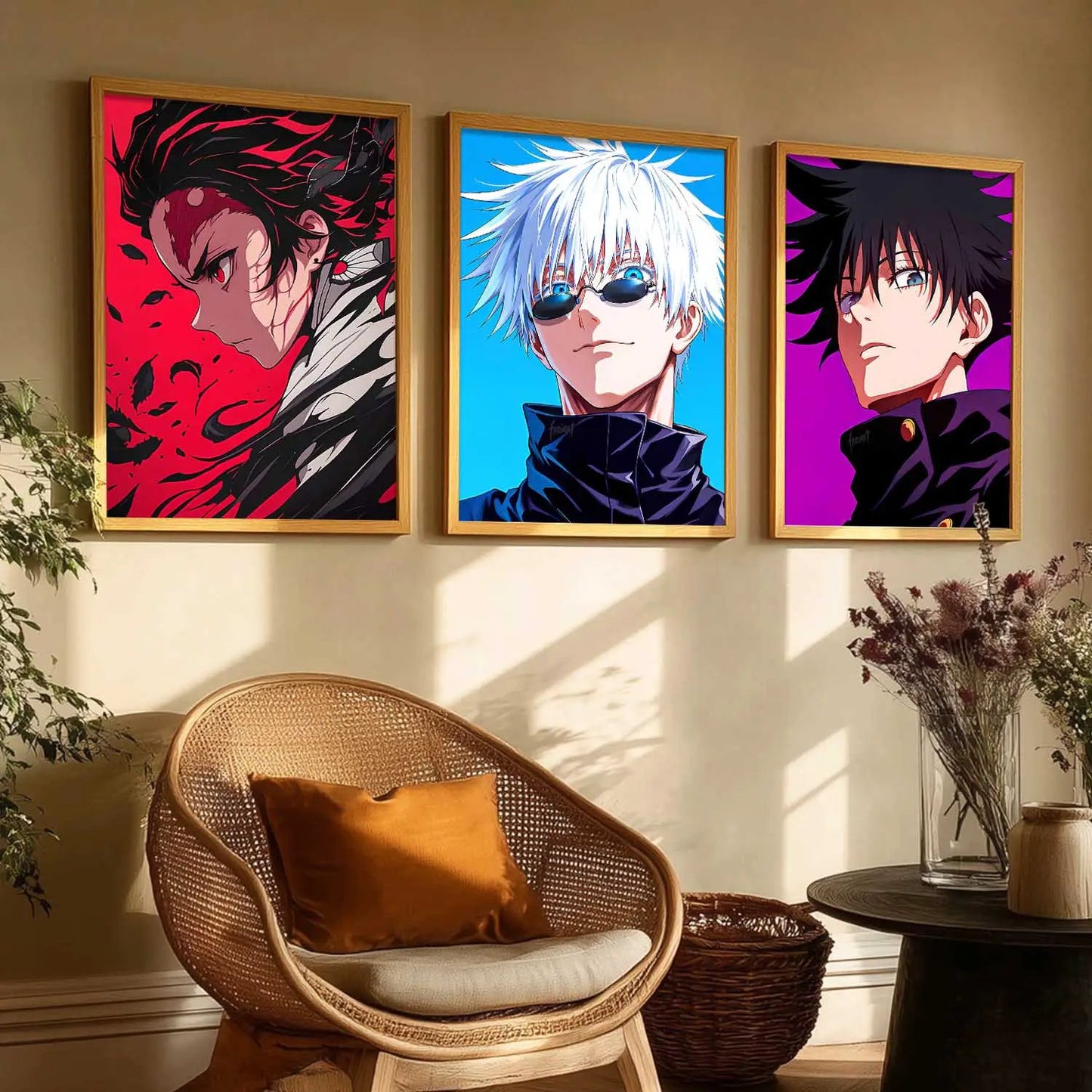 Japanese  Anime Wall Art Paintings for Living Room Bedroom