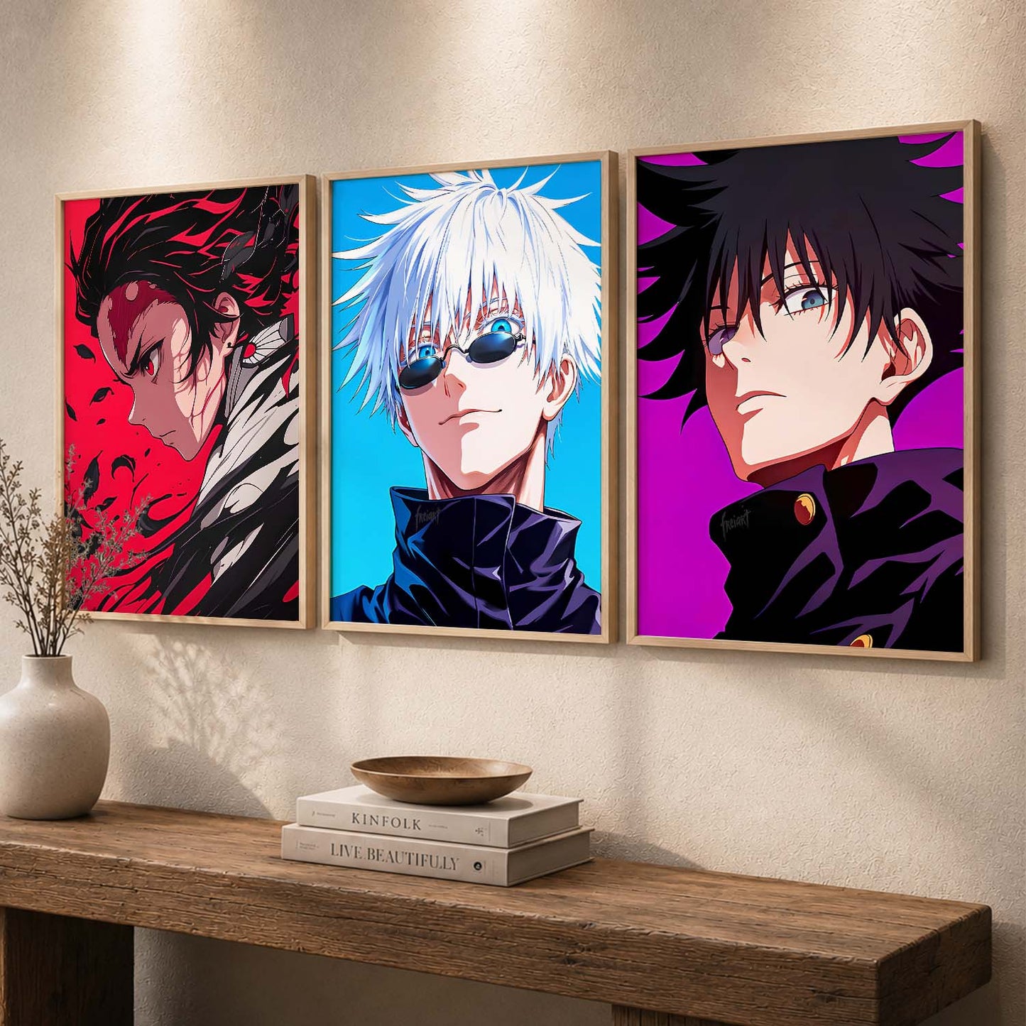 Japanese  Anime Wall Art Paintings for Living Room Bedroom