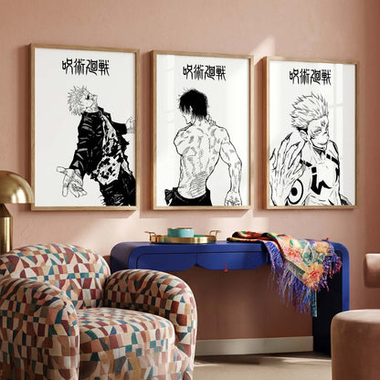 Japanese  Anime Wall Art Paintings for Living Room Bedroom