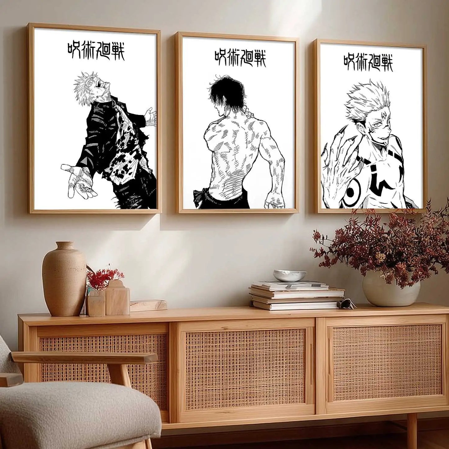 Japanese  Anime Wall Art Paintings for Living Room Bedroom