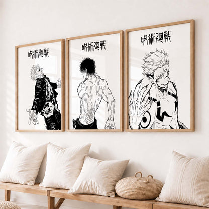 Japanese  Anime Wall Art Paintings for Living Room Bedroom