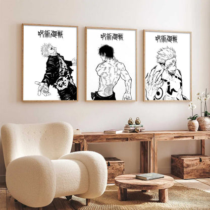 Japanese  Anime Wall Art Paintings for Living Room Bedroom