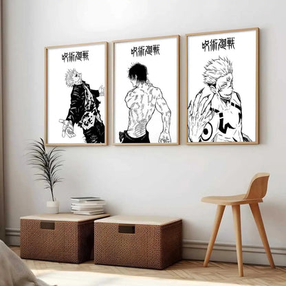 Japanese  Anime Wall Art Paintings for Living Room Bedroom
