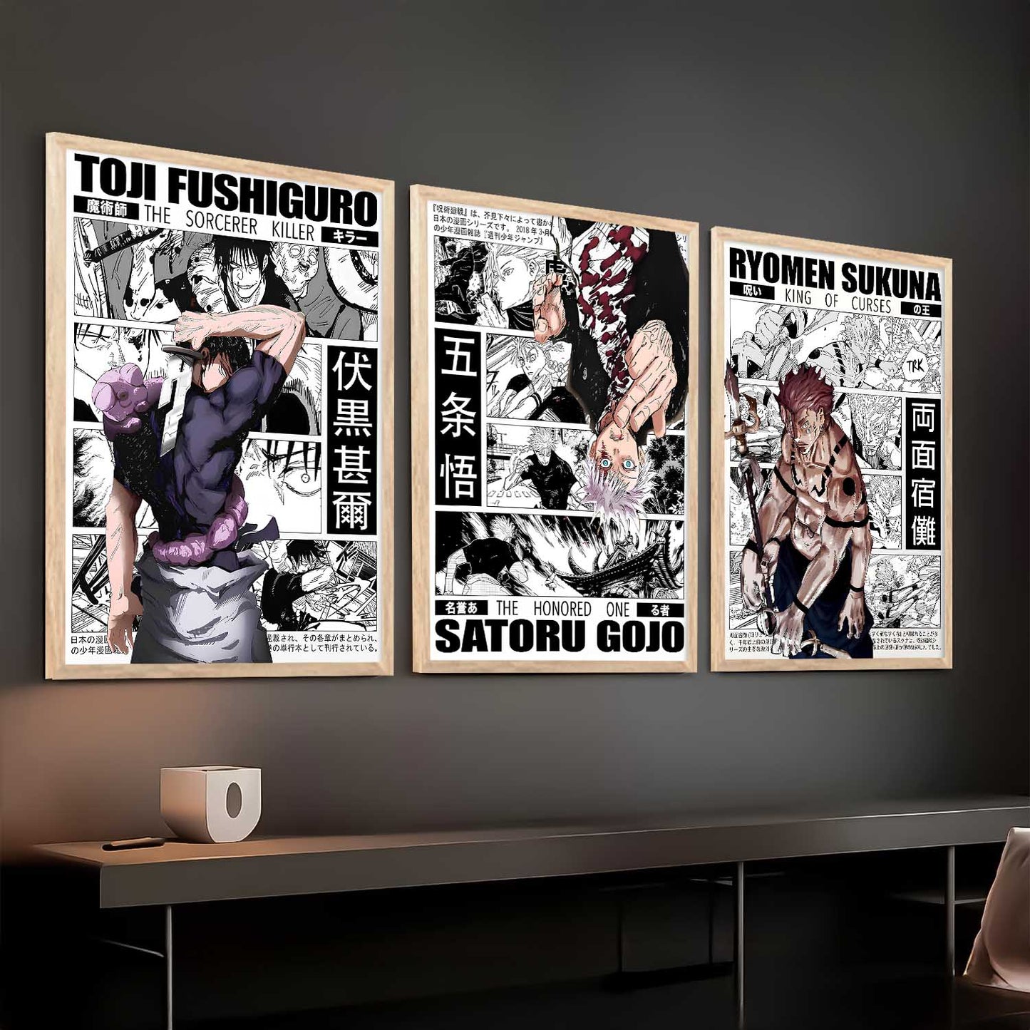 Japanese Aesthetic Anime Wall Art Paintings for Living Room Bedroom