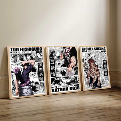 Japanese Aesthetic Anime Wall Art Paintings for Living Room Bedroom