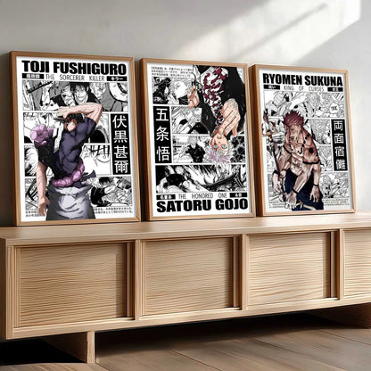 Japanese Aesthetic Anime Wall Art Paintings for Living Room Bedroom