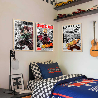 Japanese Anime Wall Art Paintings for Living Room Bedroom