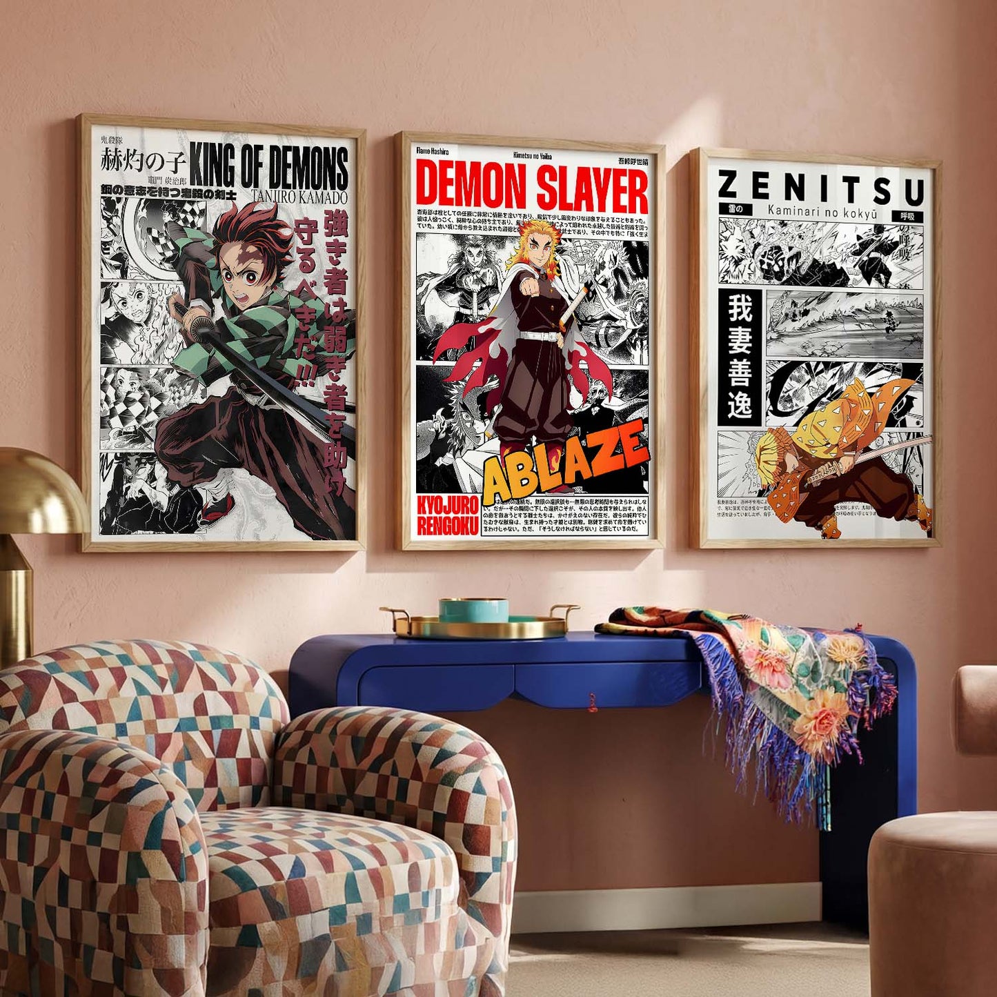 Japanese Anime Wall Art Paintings for Living Room Bedroom