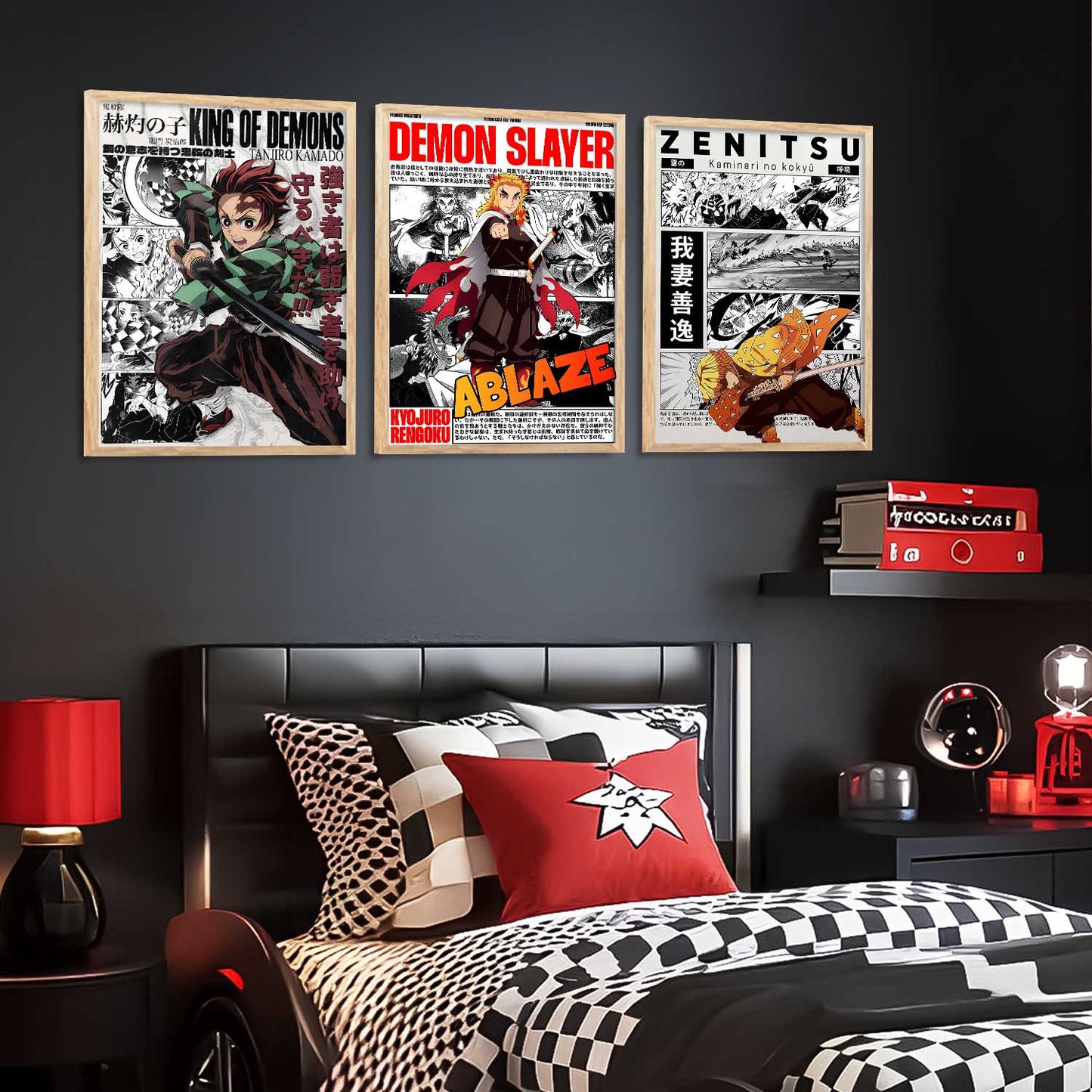 Japanese Anime Wall Art Paintings for Living Room Bedroom