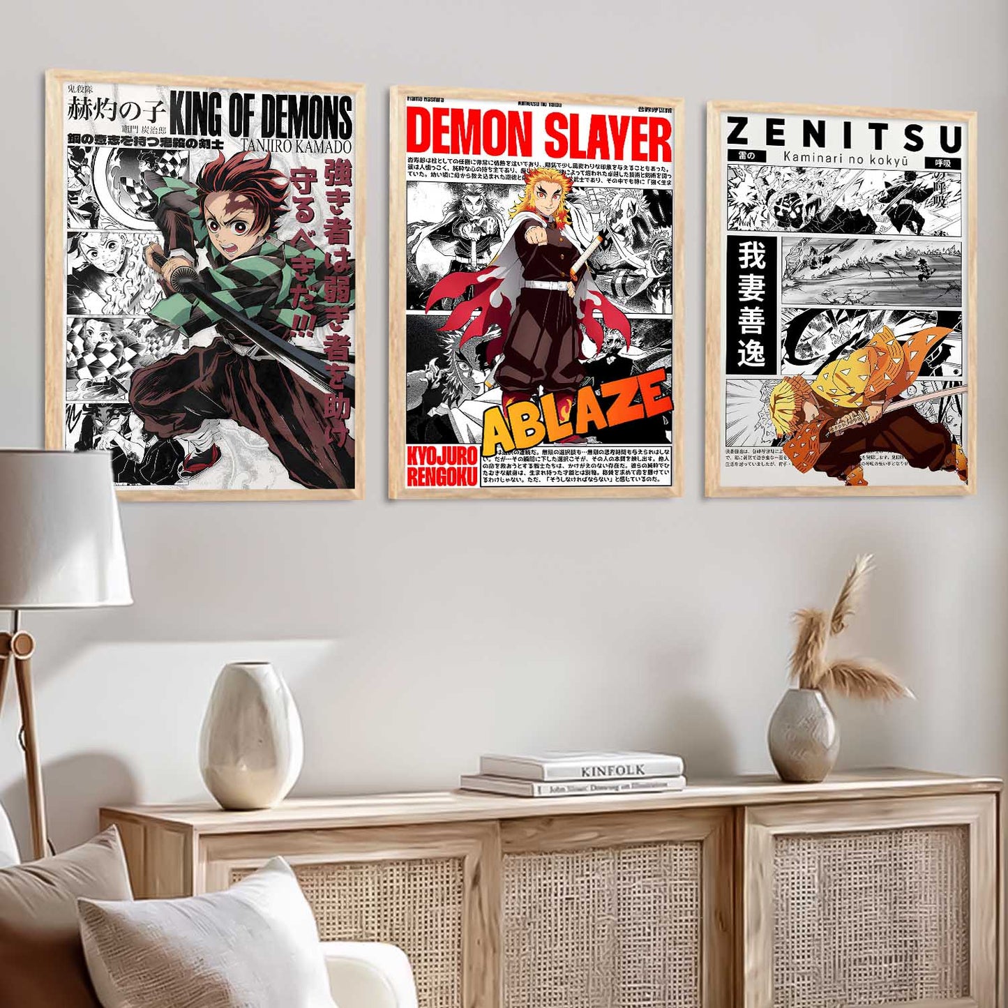 Japanese Anime Wall Art Paintings for Living Room Bedroom