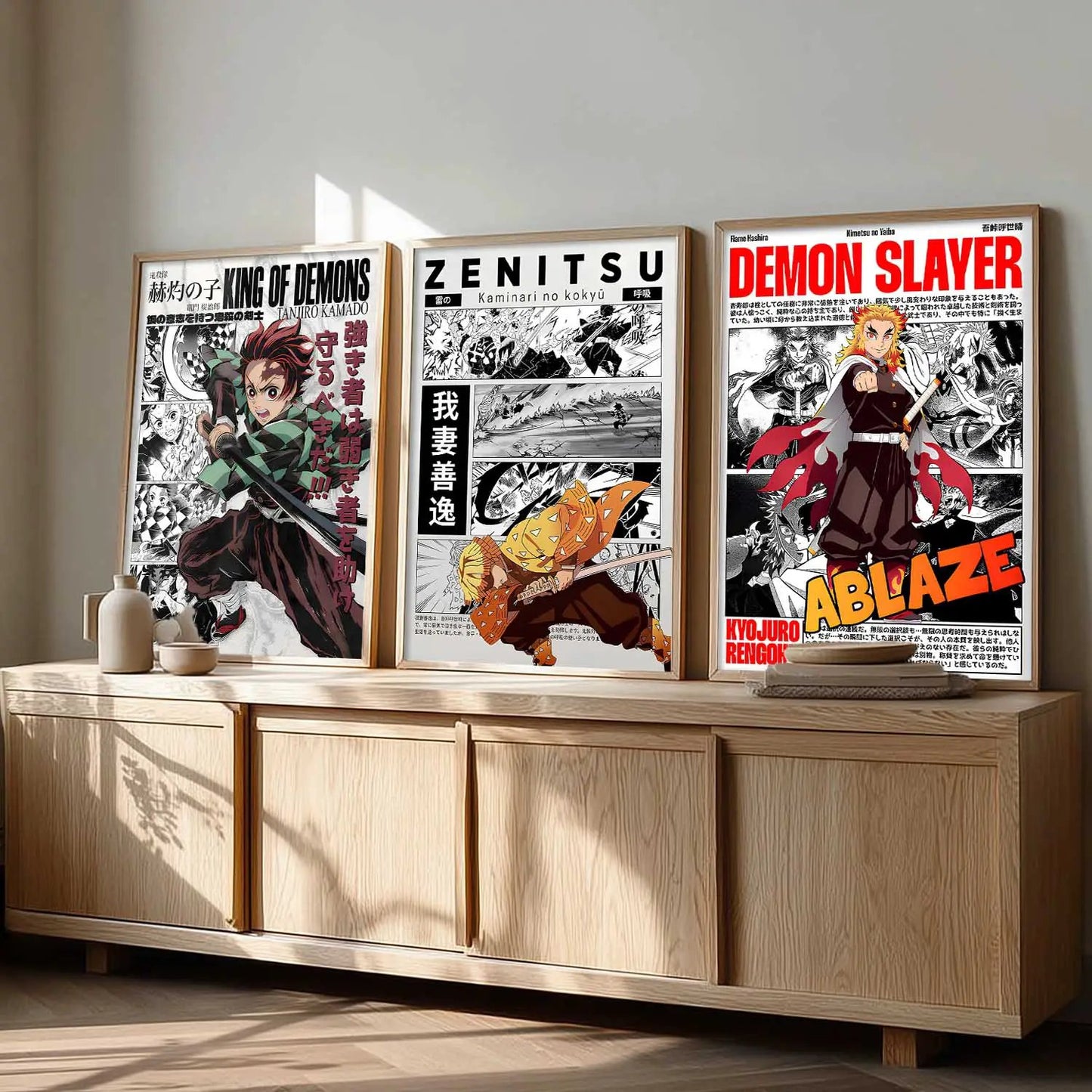 Japanese Anime Wall Art Paintings for Living Room Bedroom