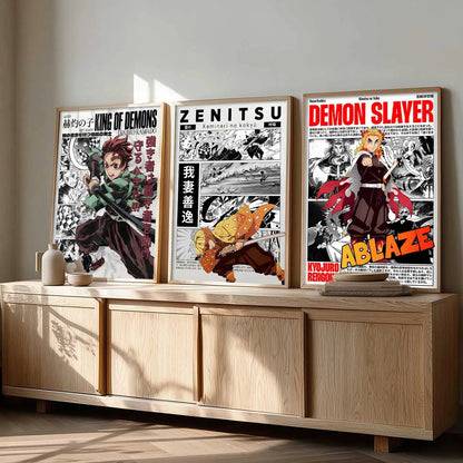 Japanese Anime Wall Art Paintings for Living Room Bedroom