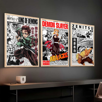 Japanese Anime Wall Art Paintings for Living Room Bedroom