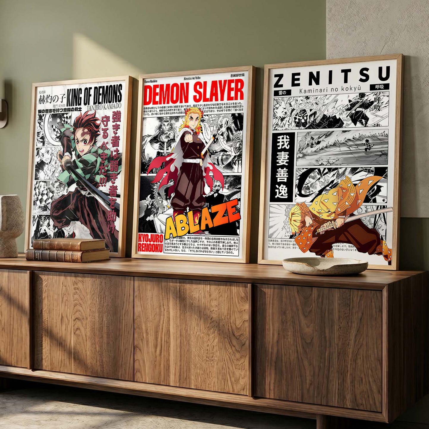 Japanese Anime Wall Art Paintings for Living Room Bedroom