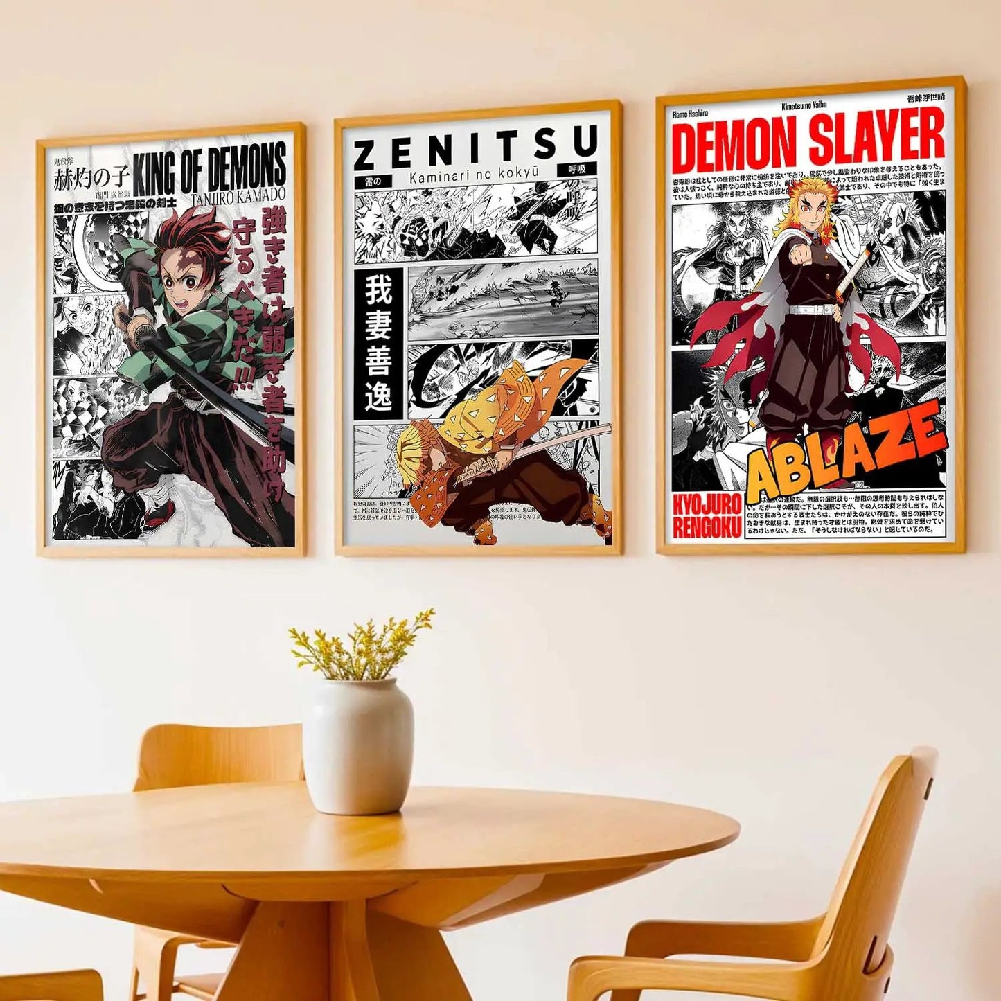 Japanese Anime Wall Art Paintings for Living Room Bedroom