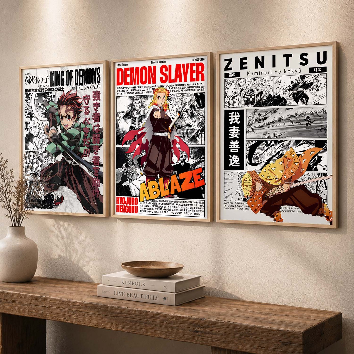 Japanese Anime Wall Art Paintings for Living Room Bedroom