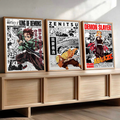 Japanese Anime Wall Art Paintings for Living Room Bedroom