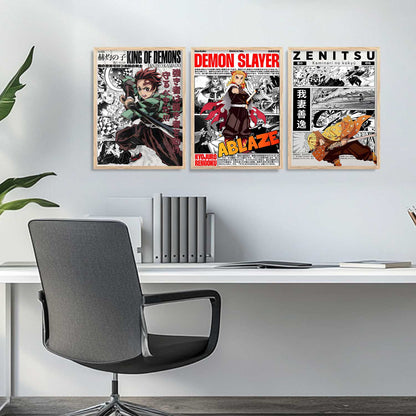 Japanese Anime Wall Art Paintings for Living Room Bedroom