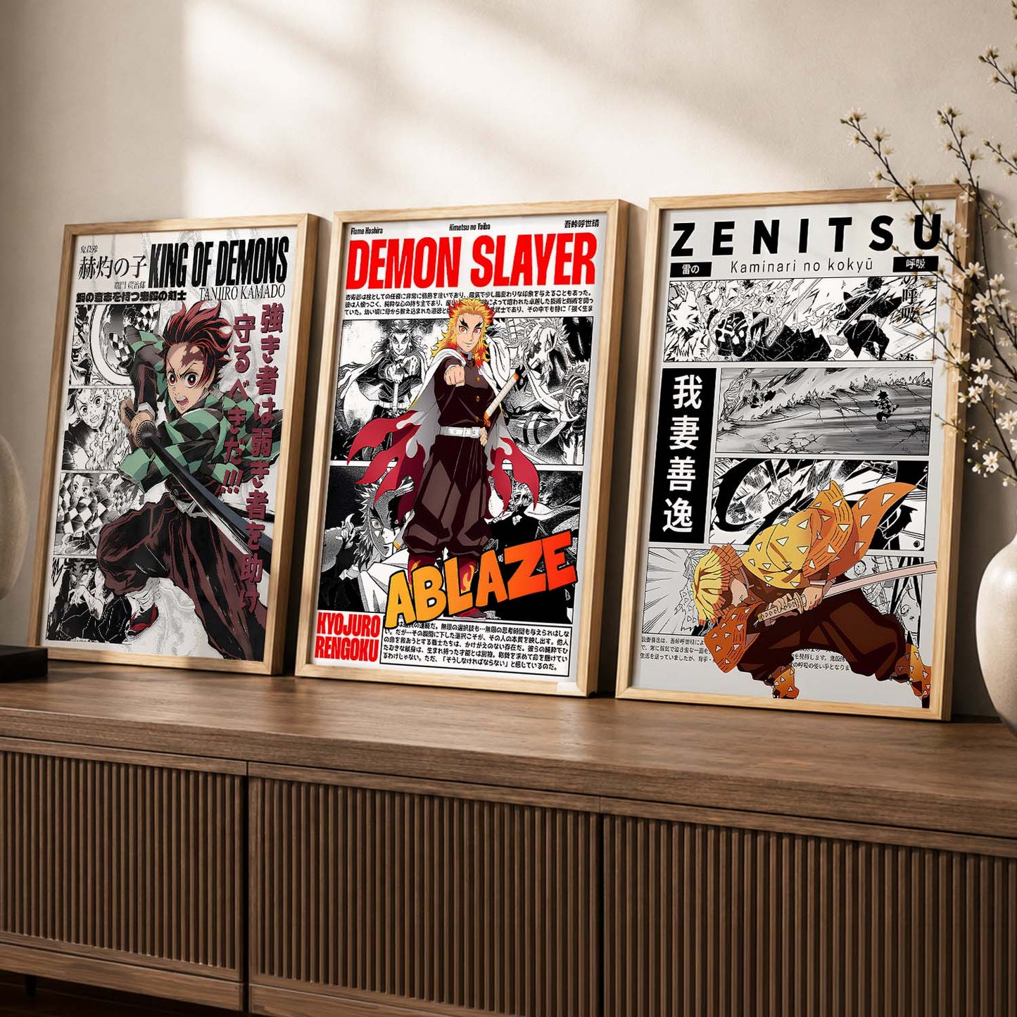 Japanese Anime Wall Art Paintings for Living Room Bedroom