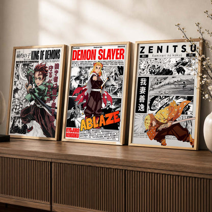 Japanese Anime Wall Art Paintings for Living Room Bedroom