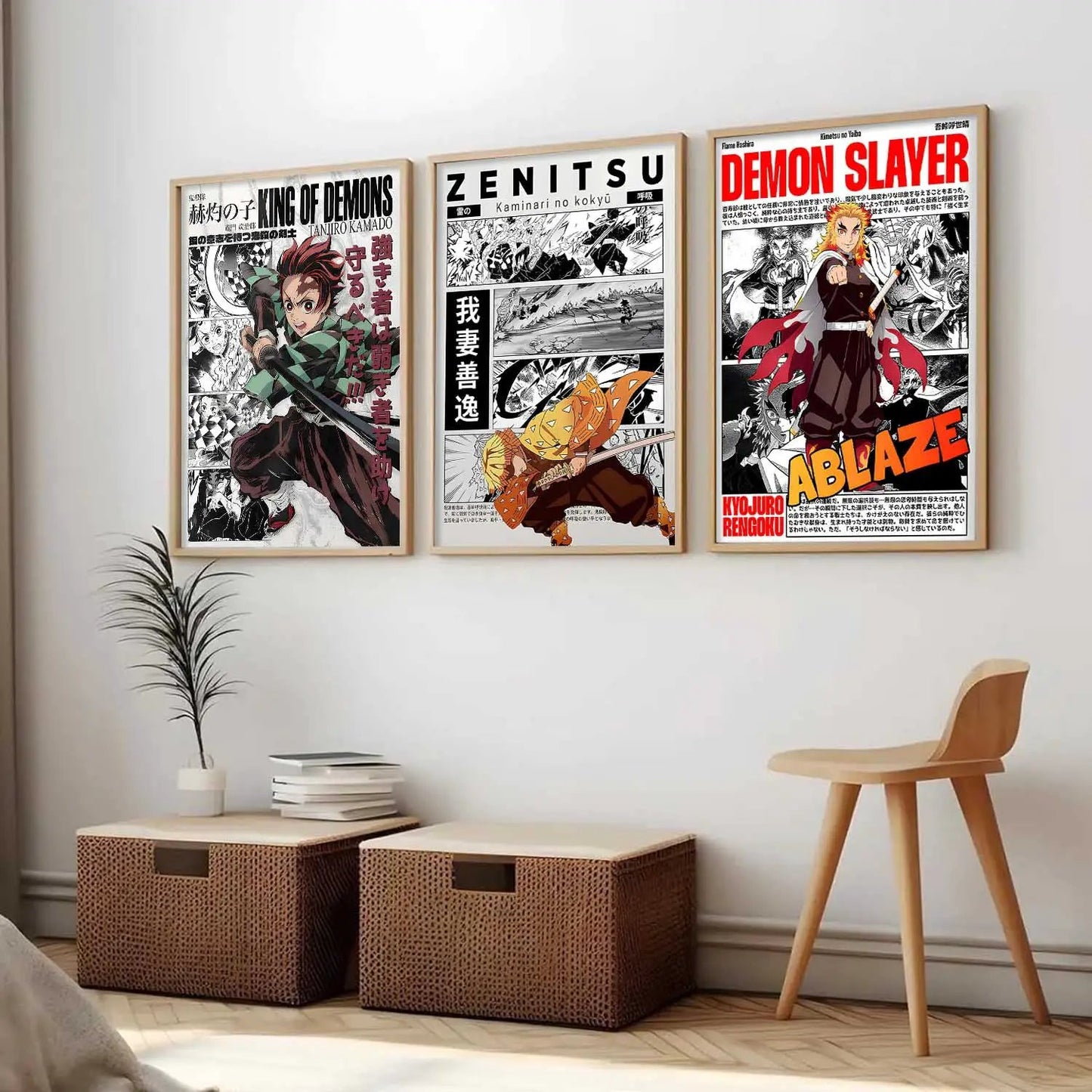 Japanese Anime Wall Art Paintings for Living Room Bedroom