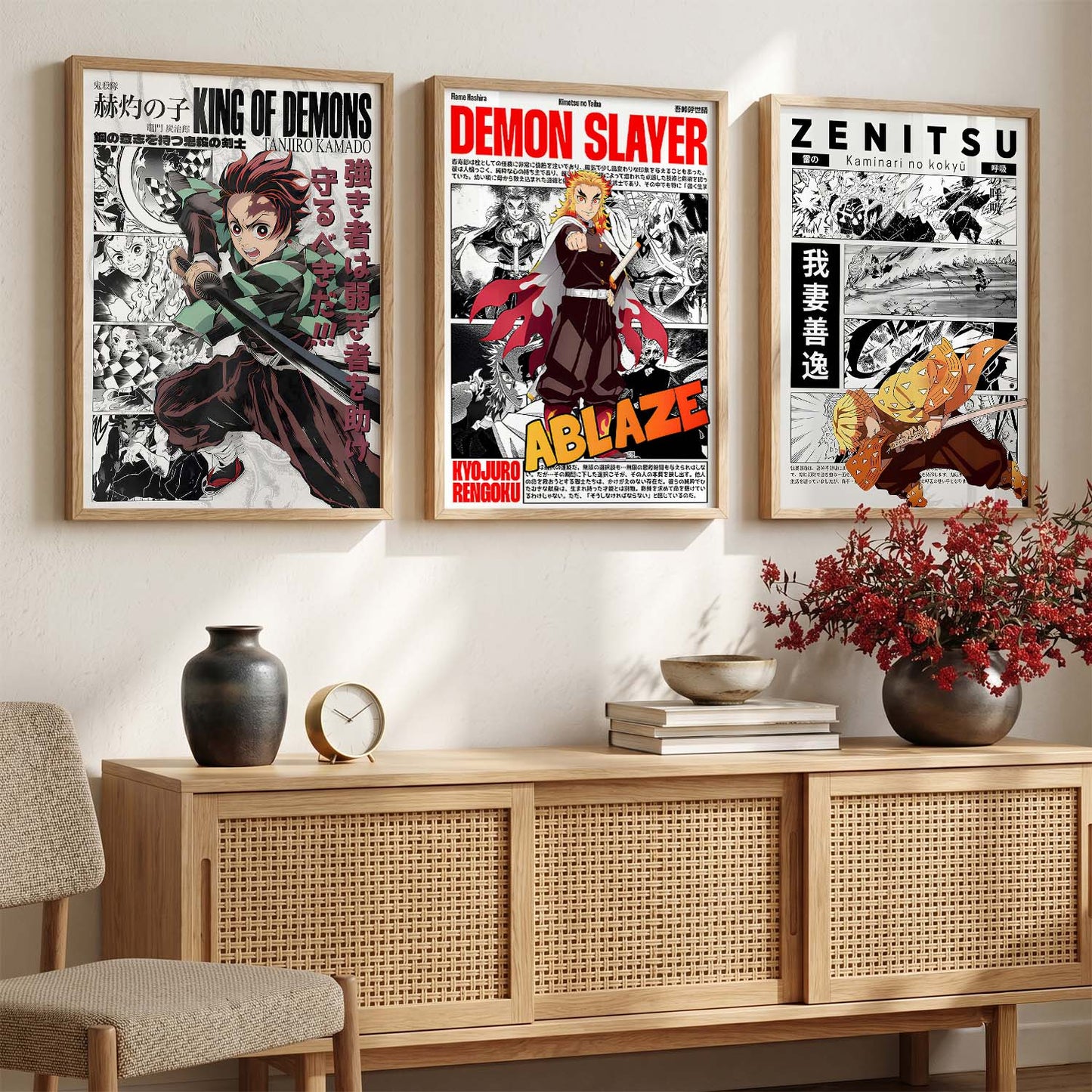 Japanese Anime Wall Art Paintings for Living Room Bedroom