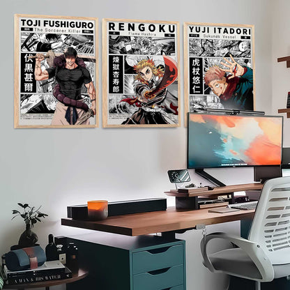 Japanese Anime Wall Art Paintings for Living Room Bedroom