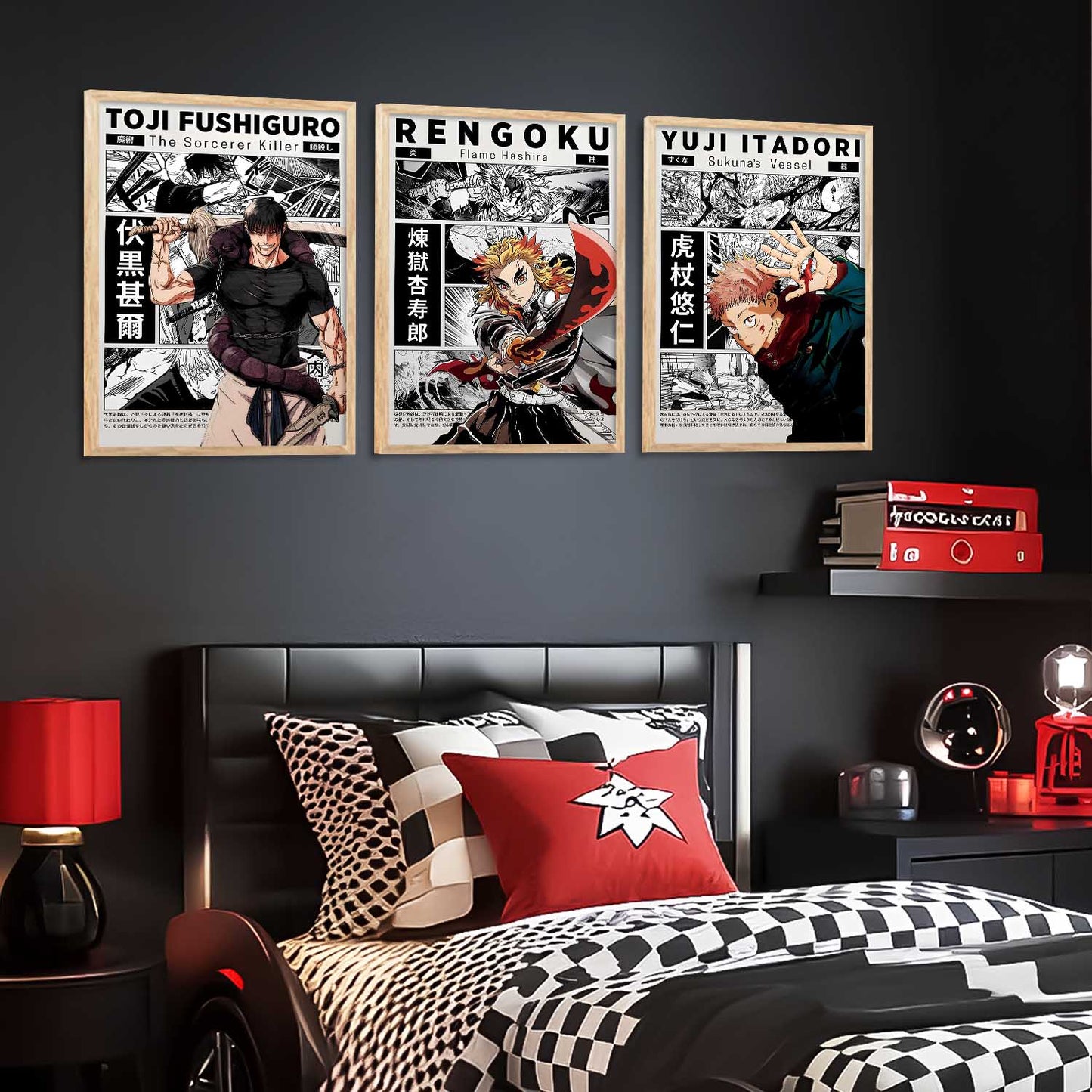 Japanese Anime Wall Art Paintings for Living Room Bedroom