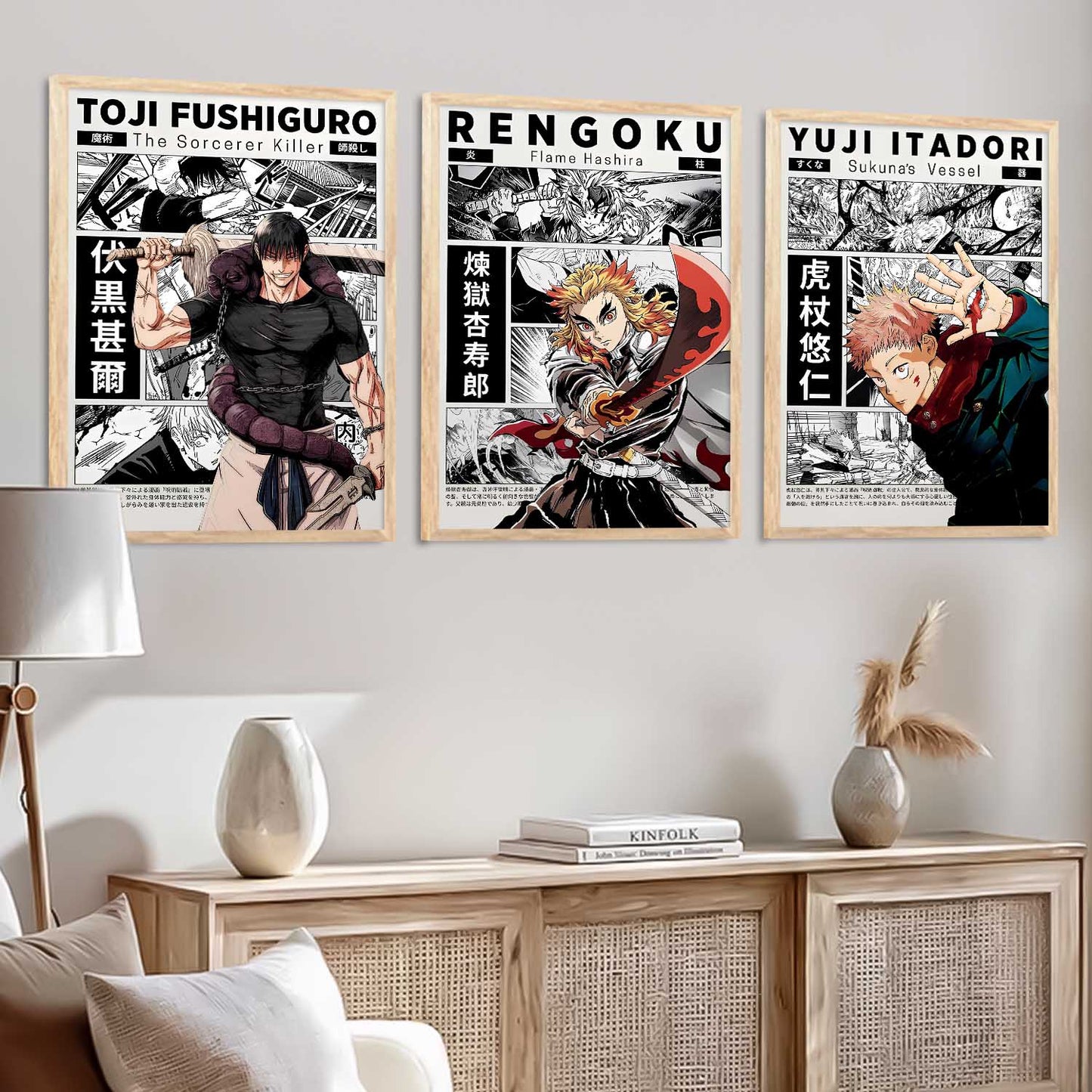 Japanese Anime Wall Art Paintings for Living Room Bedroom