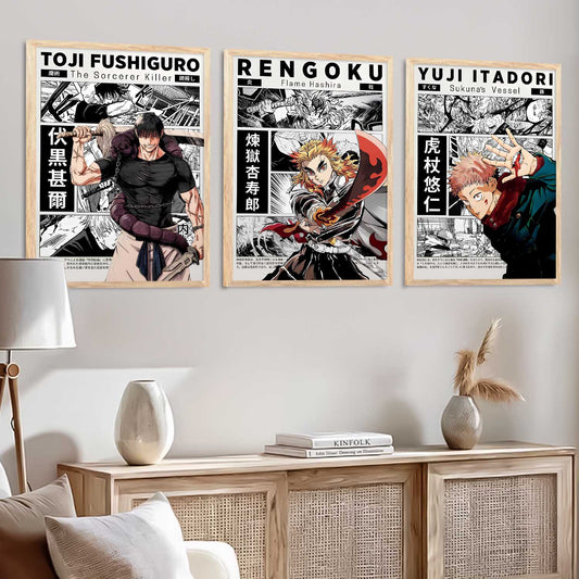 Japanese Anime Wall Art Paintings for Living Room Bedroom