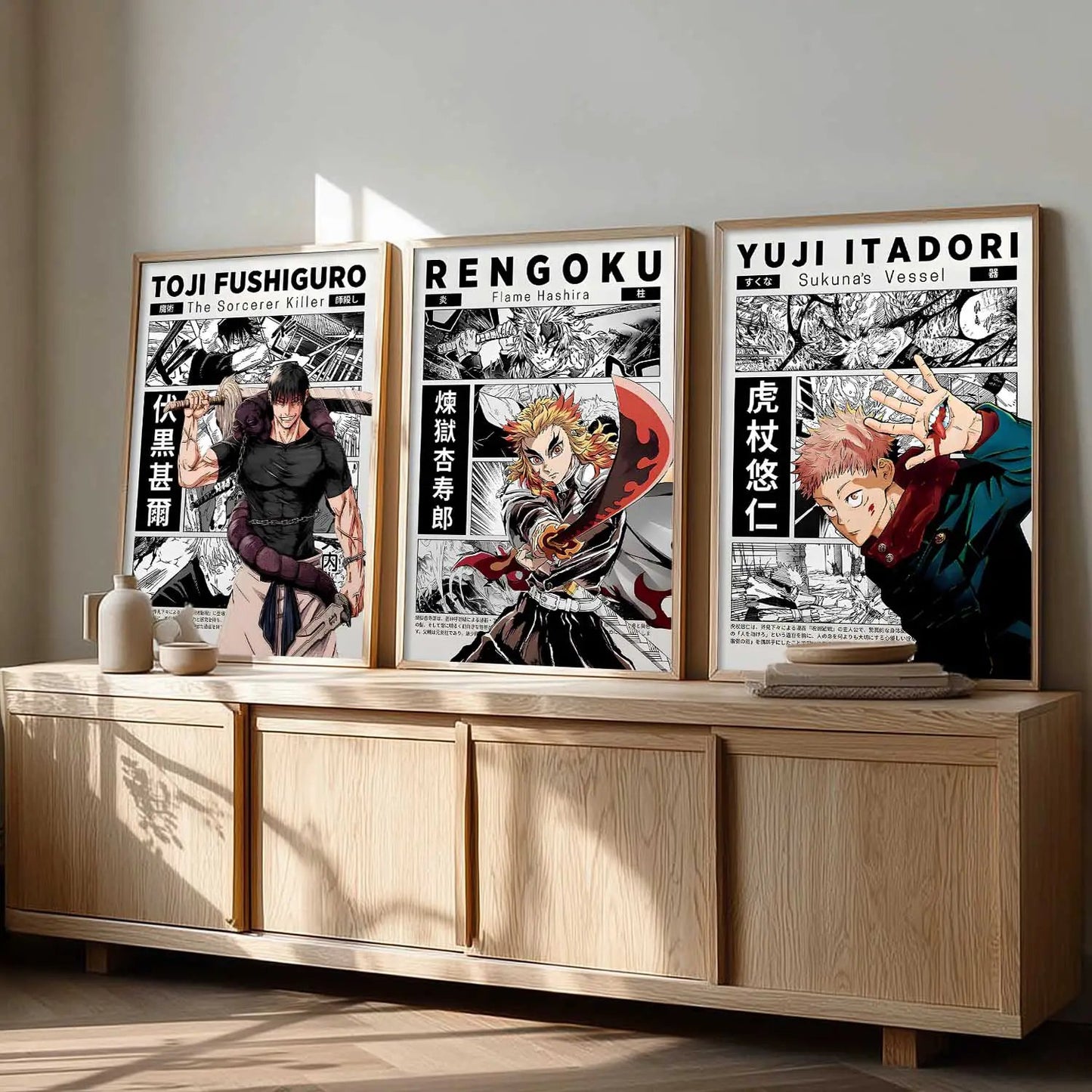 Japanese Anime Wall Art Paintings for Living Room Bedroom