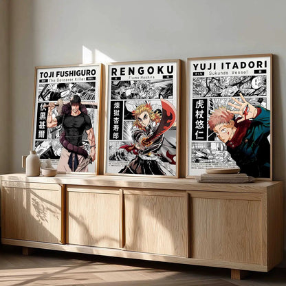 Japanese Anime Wall Art Paintings for Living Room Bedroom