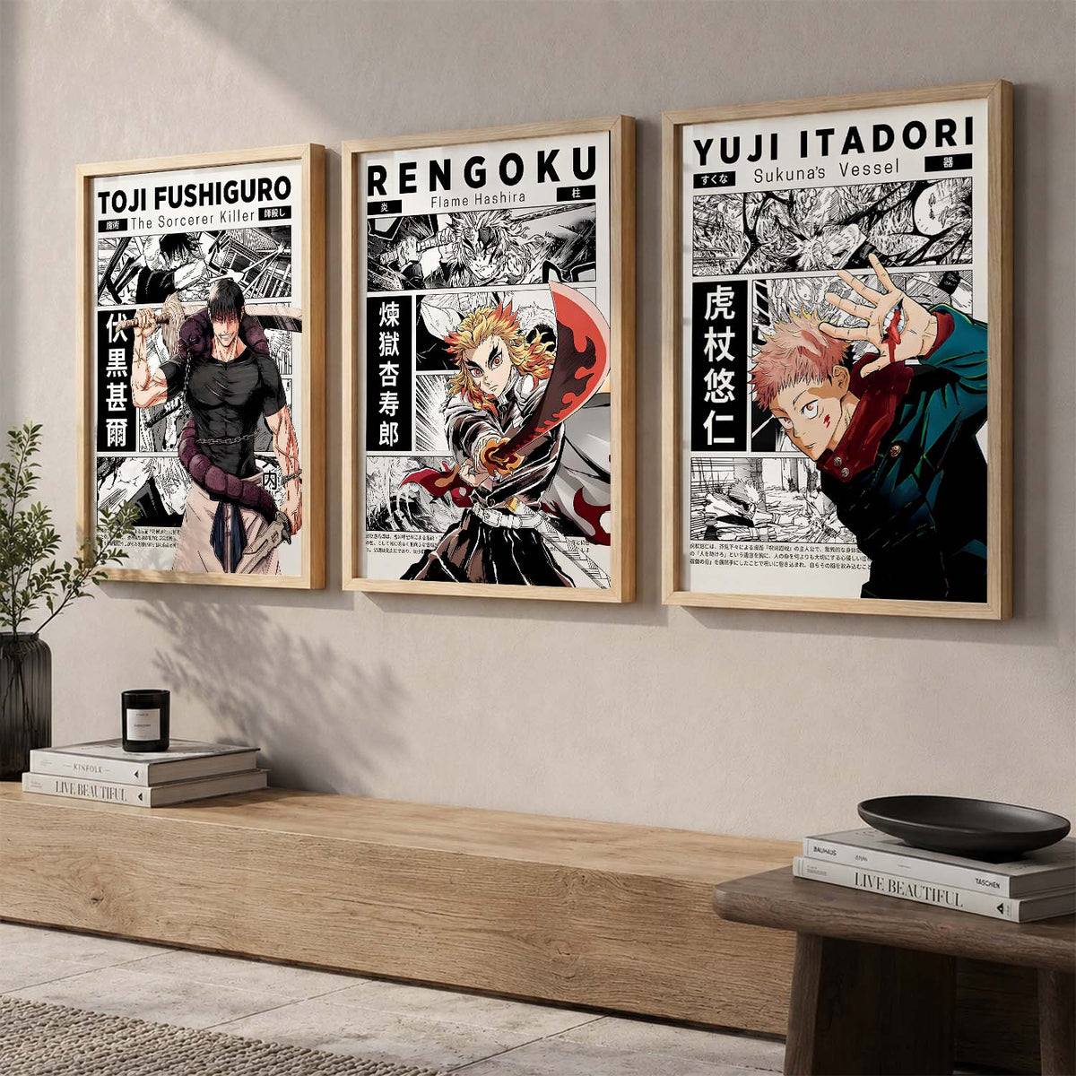 Japanese Anime Wall Art Paintings for Living Room Bedroom