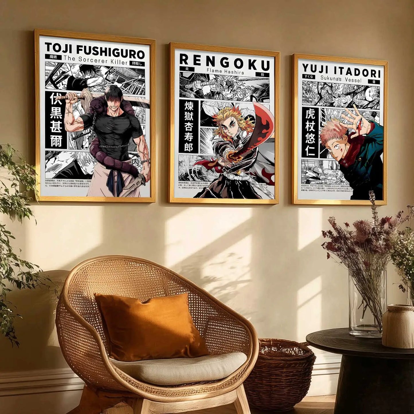 Japanese Anime Wall Art Paintings for Living Room Bedroom