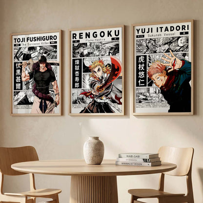 Japanese Anime Wall Art Paintings for Living Room Bedroom