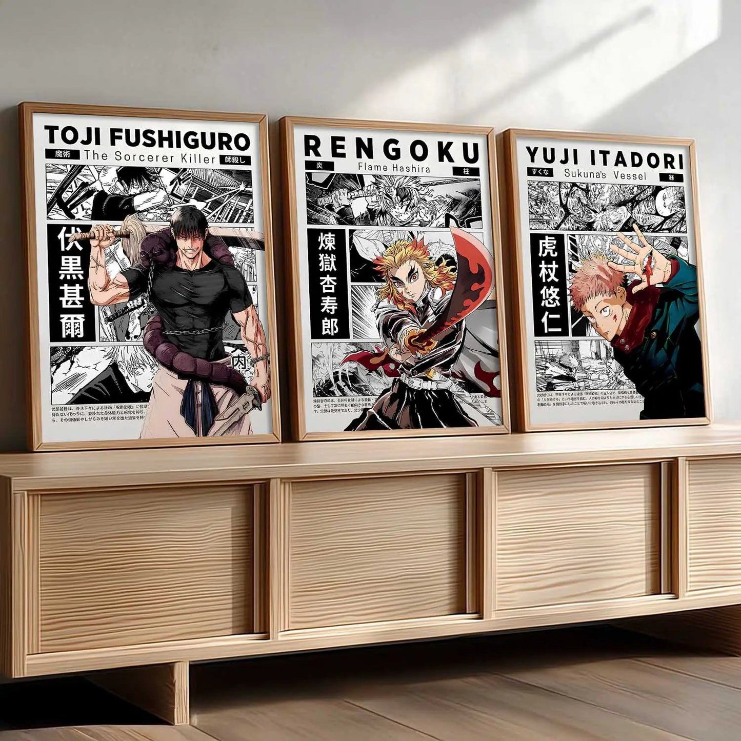 Japanese Anime Wall Art Paintings for Living Room Bedroom