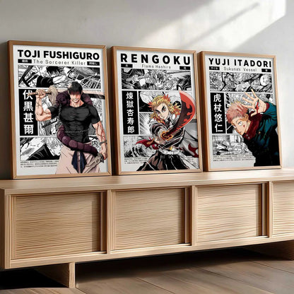 Japanese Anime Wall Art Paintings for Living Room Bedroom