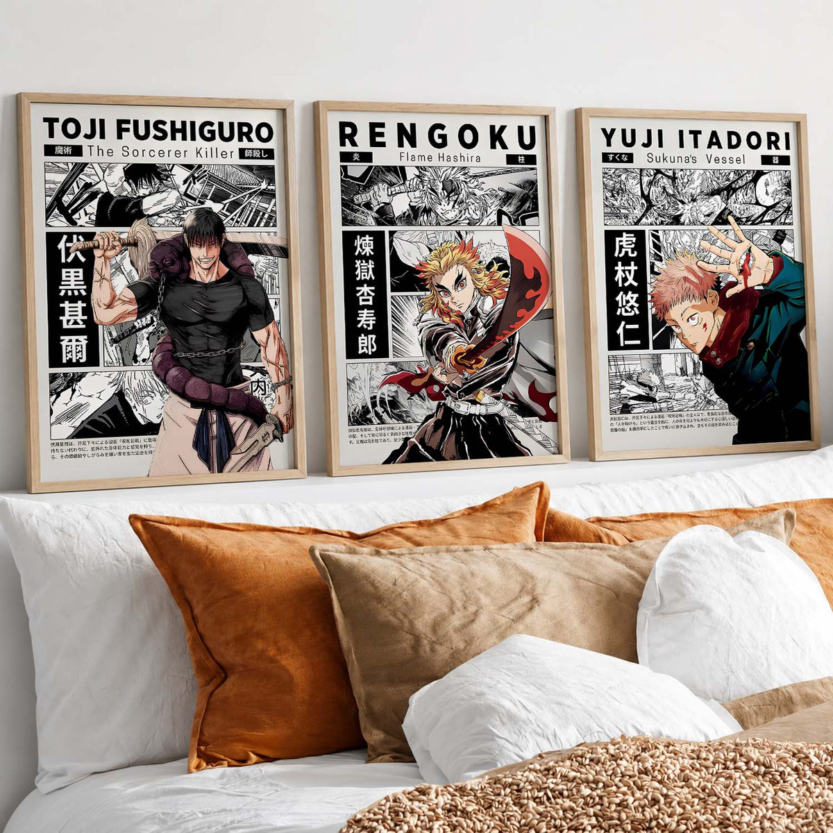 Japanese Anime Wall Art Paintings for Living Room Bedroom