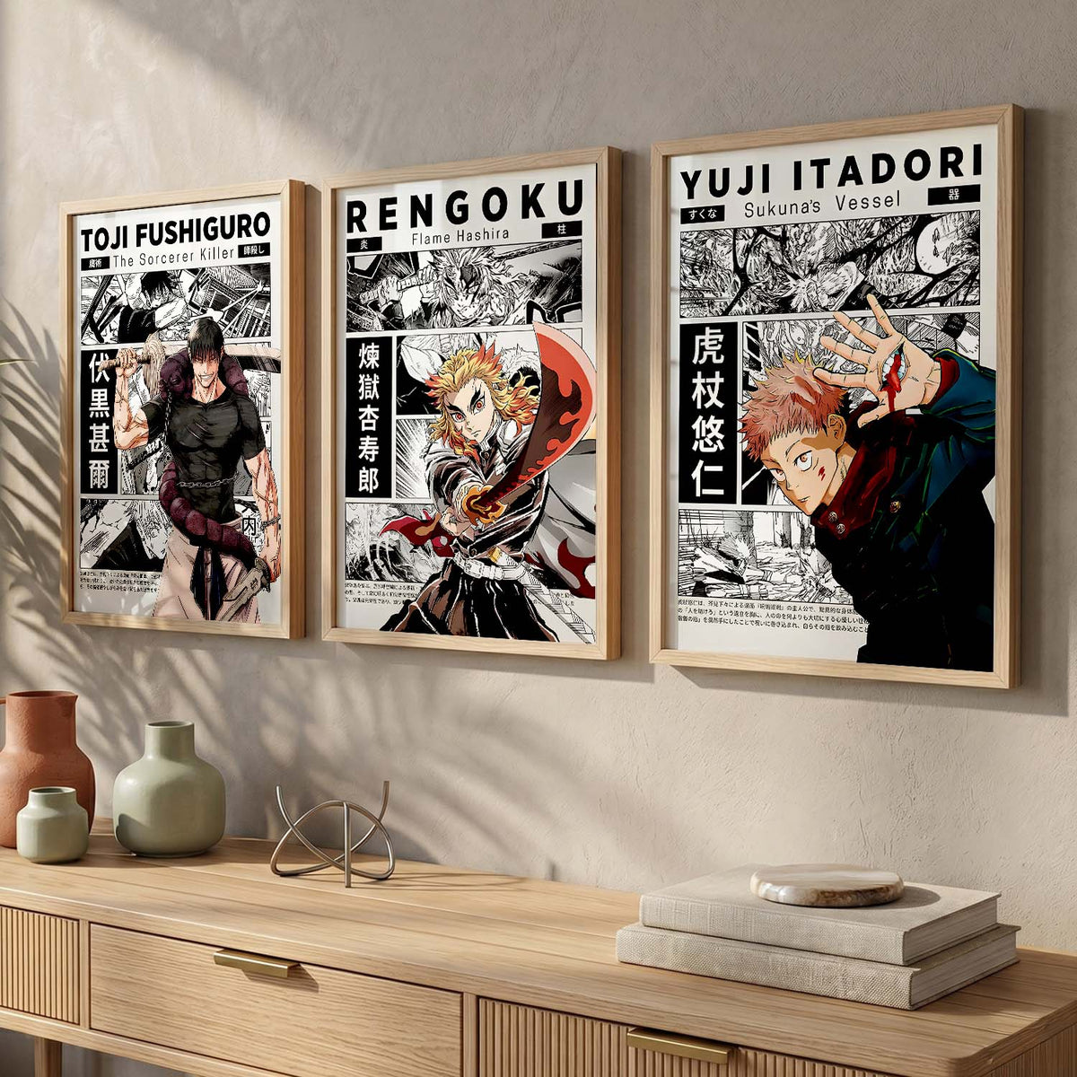 Japanese Anime Wall Art Paintings for Living Room Bedroom