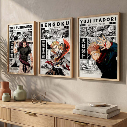 Japanese Anime Wall Art Paintings for Living Room Bedroom