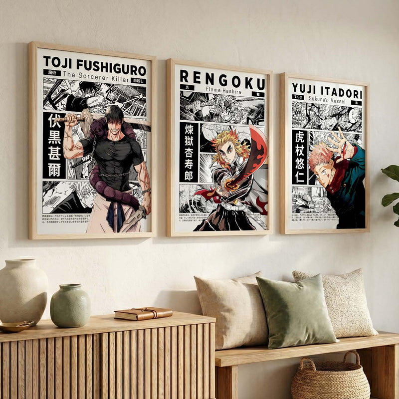 Japanese Anime Wall Art Paintings for Living Room Bedroom