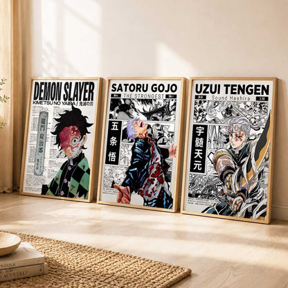 Japanese Anime Wall Art Paintings for Living Room Bedroom