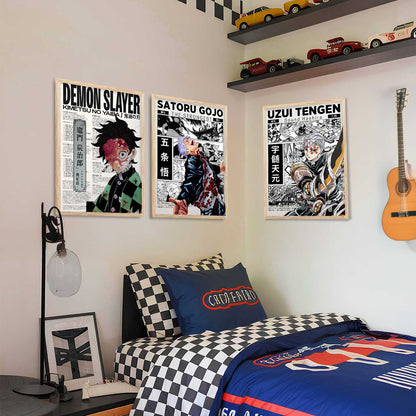 Japanese Anime Wall Art Paintings for Living Room Bedroom