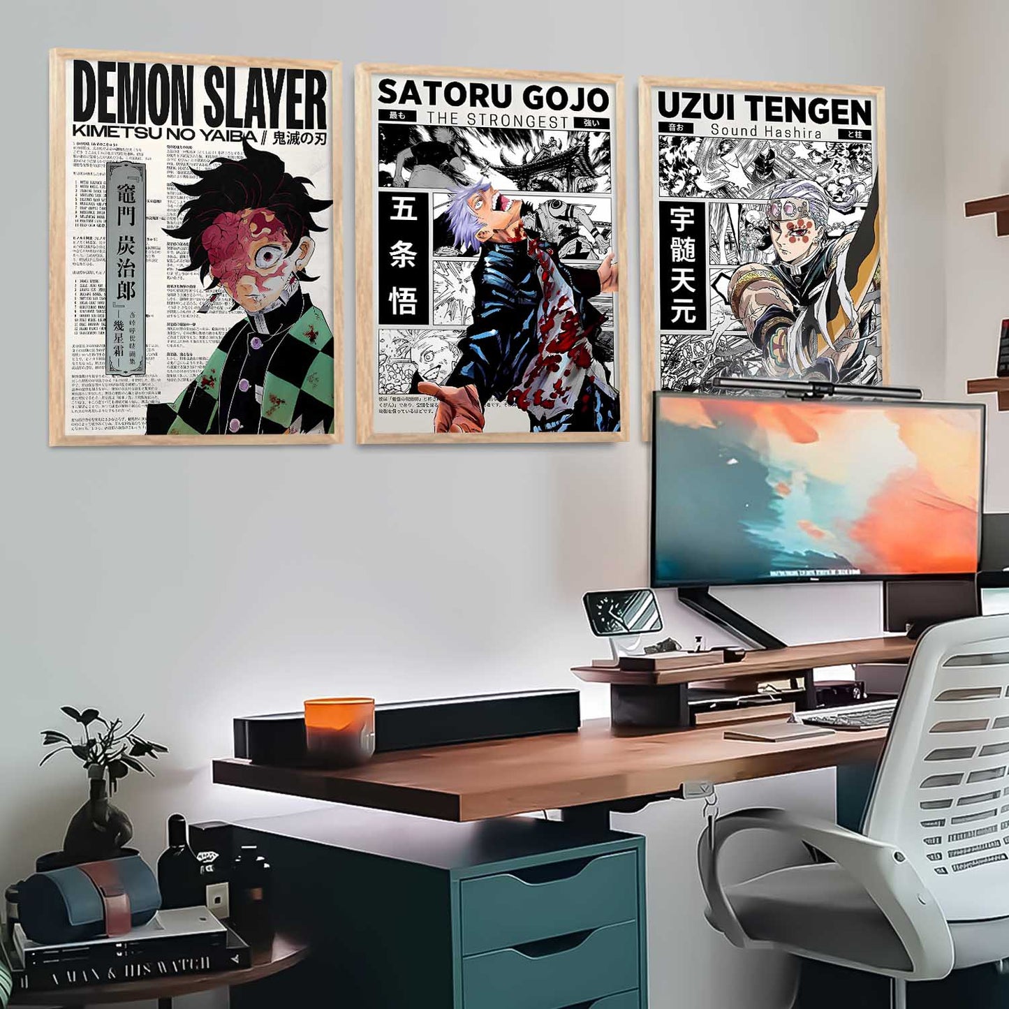 Japanese Anime Wall Art Paintings for Living Room Bedroom