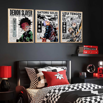 Japanese Anime Wall Art Paintings for Living Room Bedroom