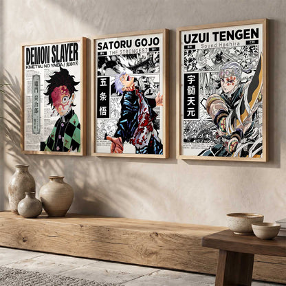 Japanese Anime Wall Art Paintings for Living Room Bedroom