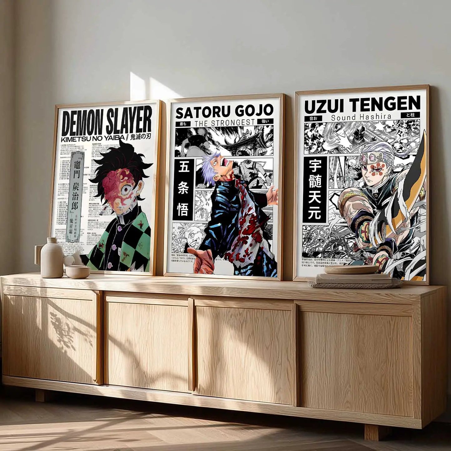 Japanese Anime Wall Art Paintings for Living Room Bedroom
