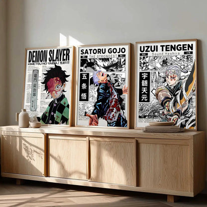 Japanese Anime Wall Art Paintings for Living Room Bedroom