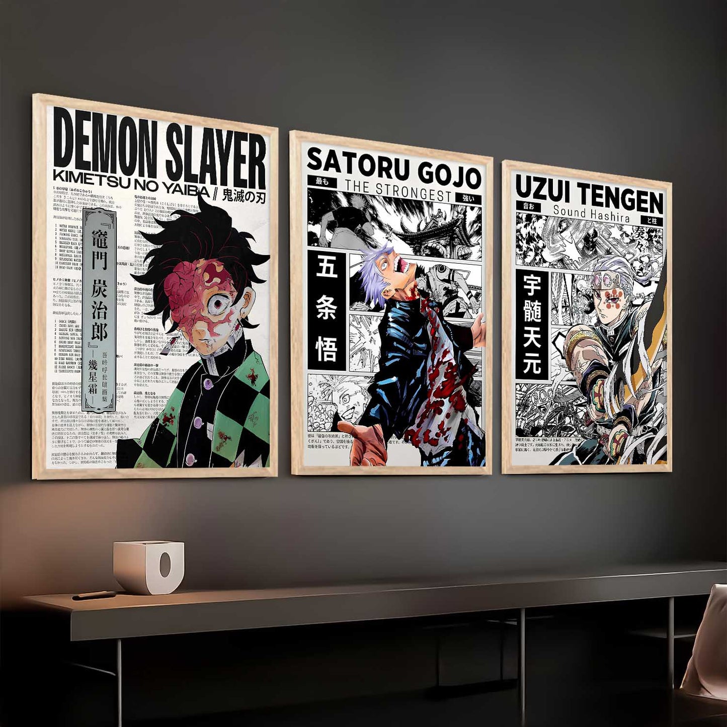 Japanese Anime Wall Art Paintings for Living Room Bedroom